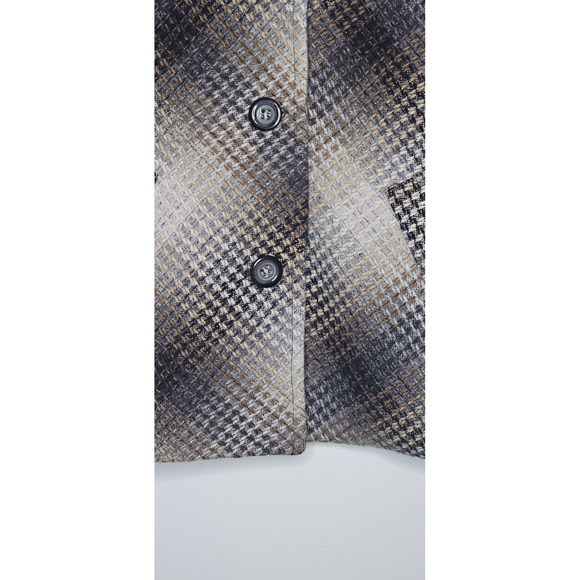 Pendleton Coat 100% Wool Jacket Women's 5-Buttons Ombre Waffle Weave Size Medium - Picture 4 of 10